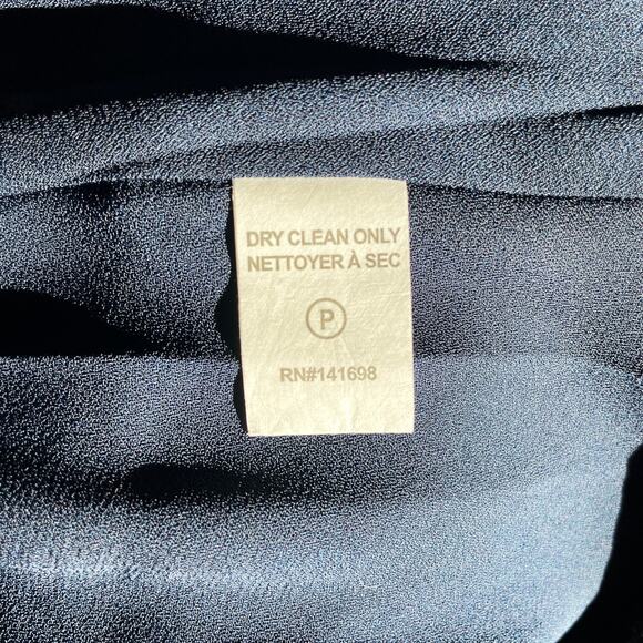 NWT RAMY BROOK Women's 100% Silk Moe Midi Dress Animal Print Blue XS Cottagecore - Picture 10 of 11